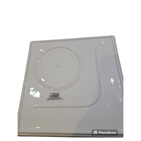 Concu Par Gourmet Village White Square Plate Platter 10 inch - Picture 3 of 4